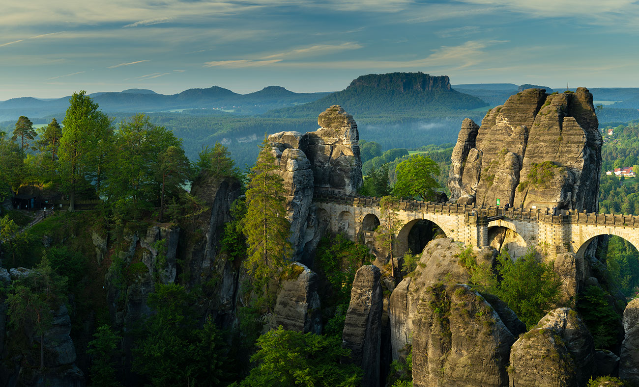 Elbsandsteingebirge Bastei panorama &ndash; Akustikbilder und Schallabsorber von SCHALLSAUGER&reg;