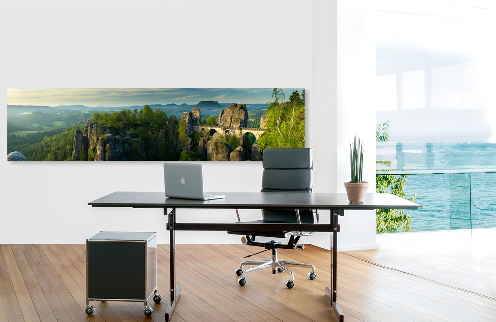 Elbsandsteingebirge Bastei panorama &ndash; Akustikbilder und Schallabsorber von SCHALLSAUGER&reg;