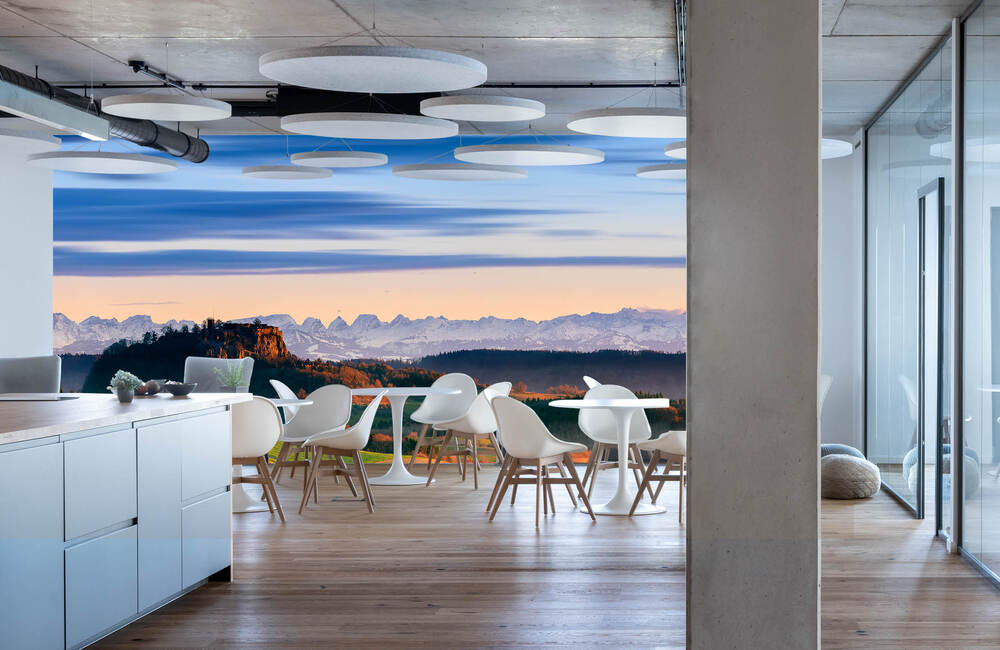 hohentwiel alpenblick &ndash; Akustikbilder und Schallabsorber von SCHALLSAUGER&reg;