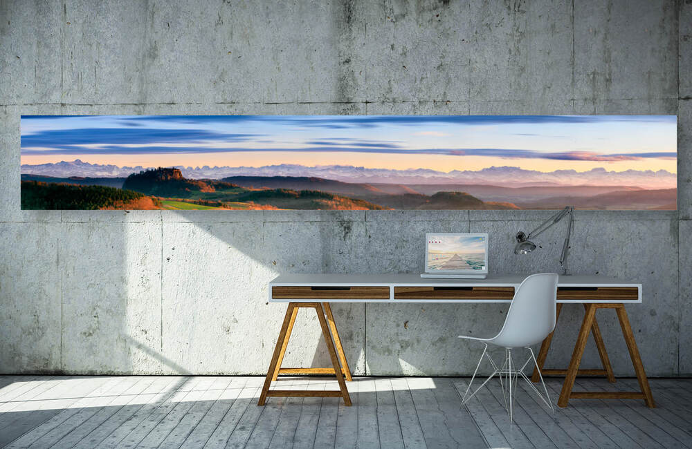 hohentwiel alpenblick &ndash; Akustikbilder und Schallabsorber von SCHALLSAUGER&reg;
