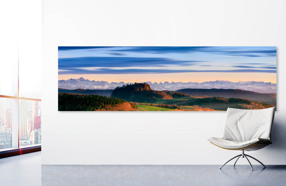 hohentwiel alpenblick &ndash; Akustikbilder und Schallabsorber von SCHALLSAUGER&reg;