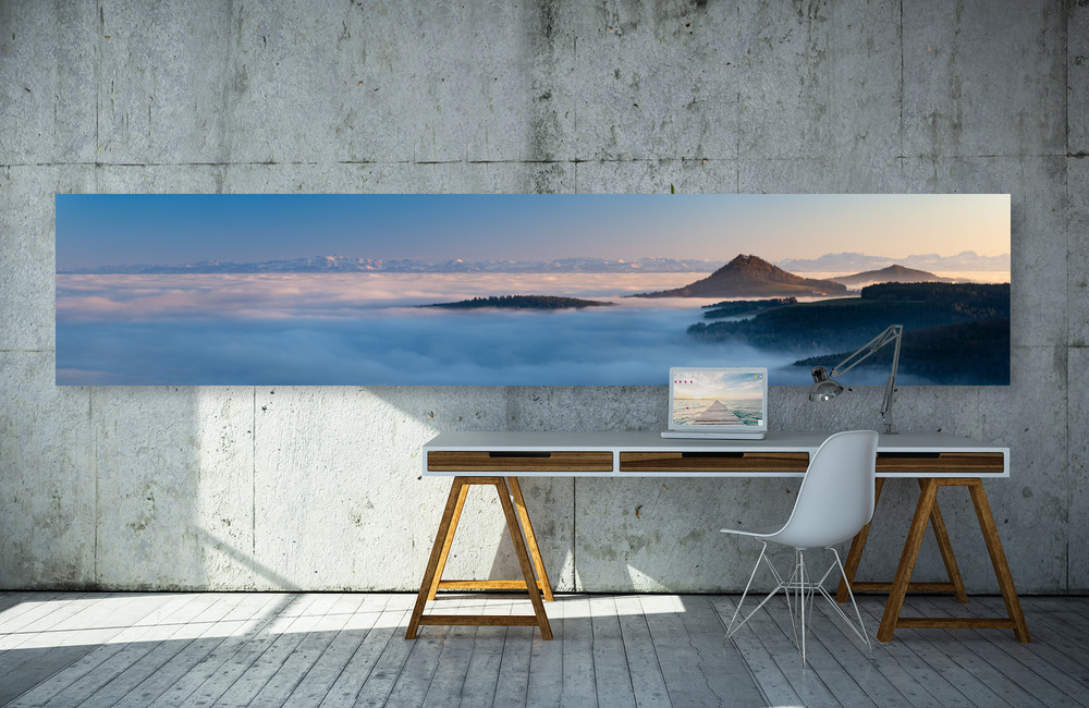 hegaublick nebelmeer &ndash; Akustikbilder und Schallabsorber von SCHALLSAUGER&reg;