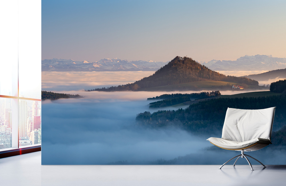 hegaublick nebelmeer &ndash; Akustikbilder und Schallabsorber von SCHALLSAUGER&reg;