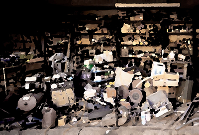 Strukturen & Malerei als hochaufl&ouml;sende Fotos und Motiv