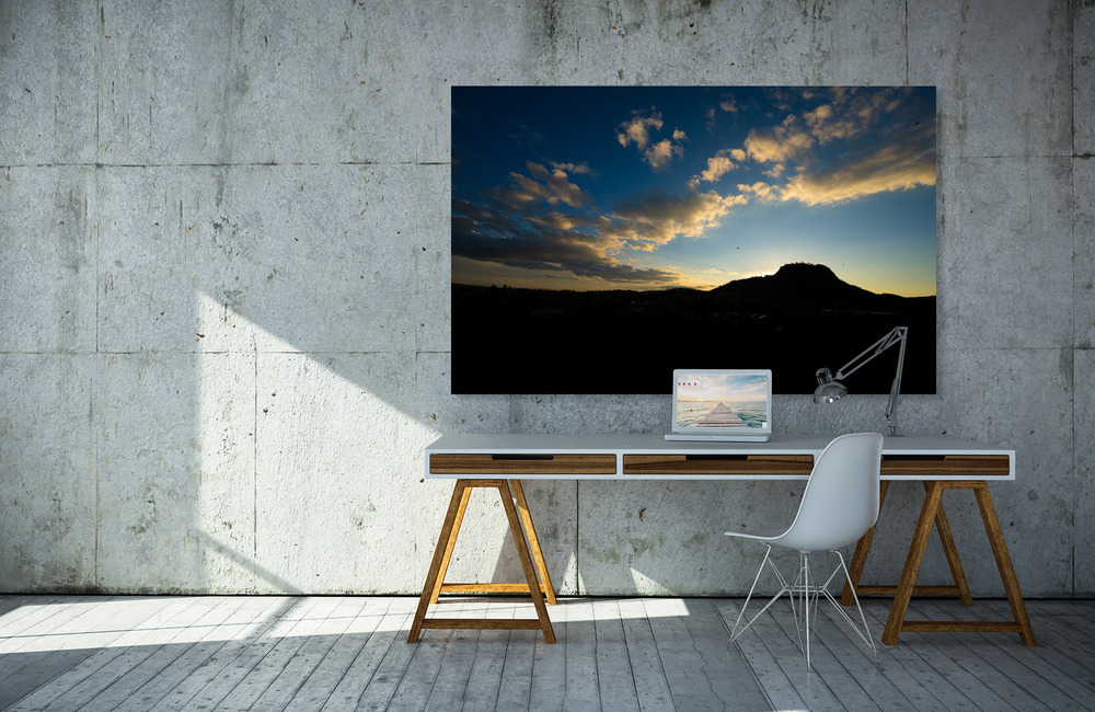 hohentwiel silhouette &ndash; Akustikbilder und Schallabsorber von SCHALLSAUGER&reg;