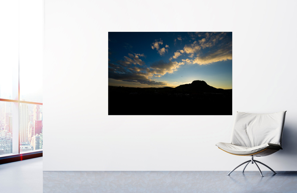 hohentwiel silhouette &ndash; Akustikbilder und Schallabsorber von SCHALLSAUGER&reg;