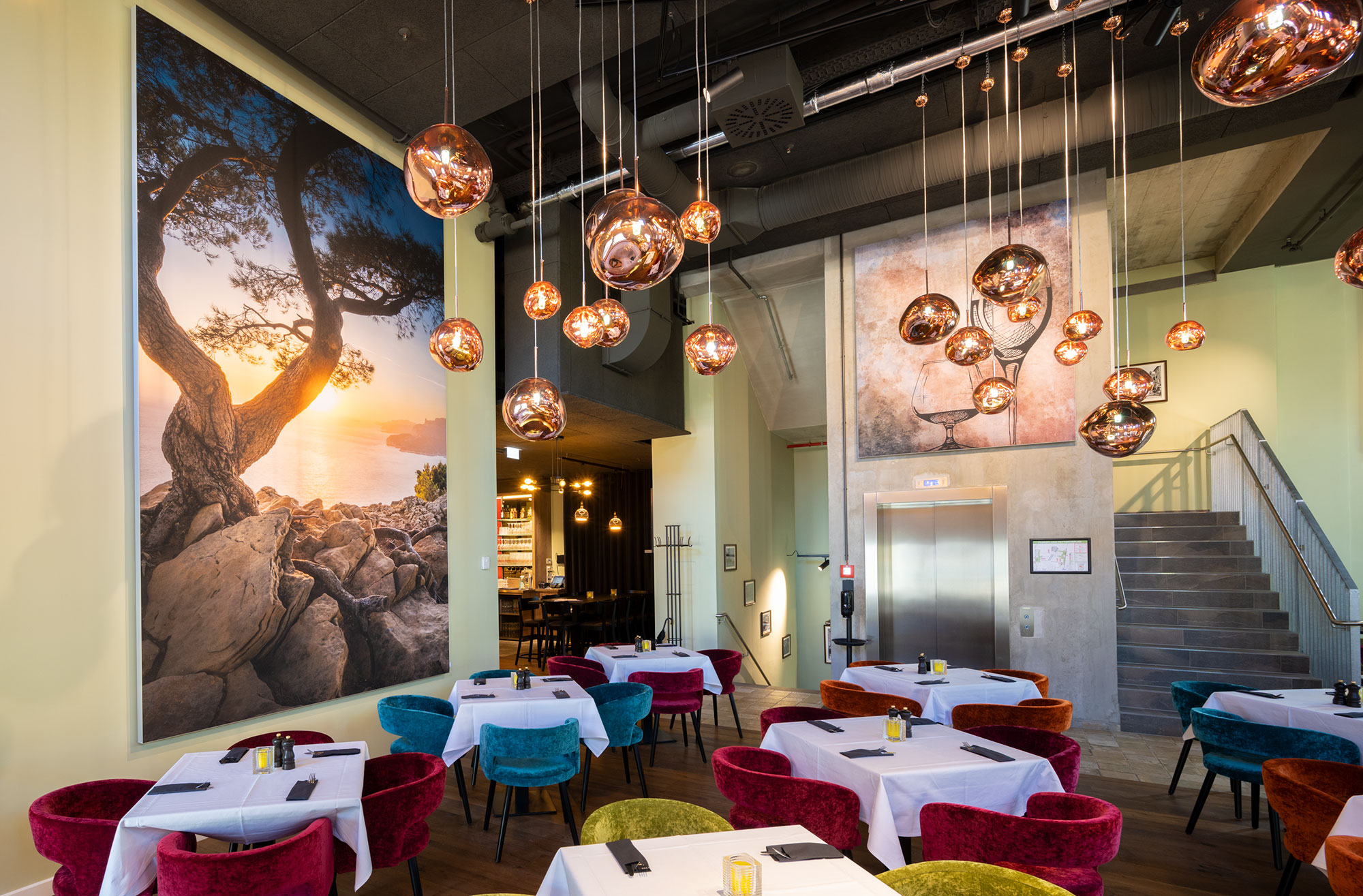 Hotellerie, Gastronomie &ndash; Akustikbilder und Schallabsorber von SCHALLSAUGER&reg;