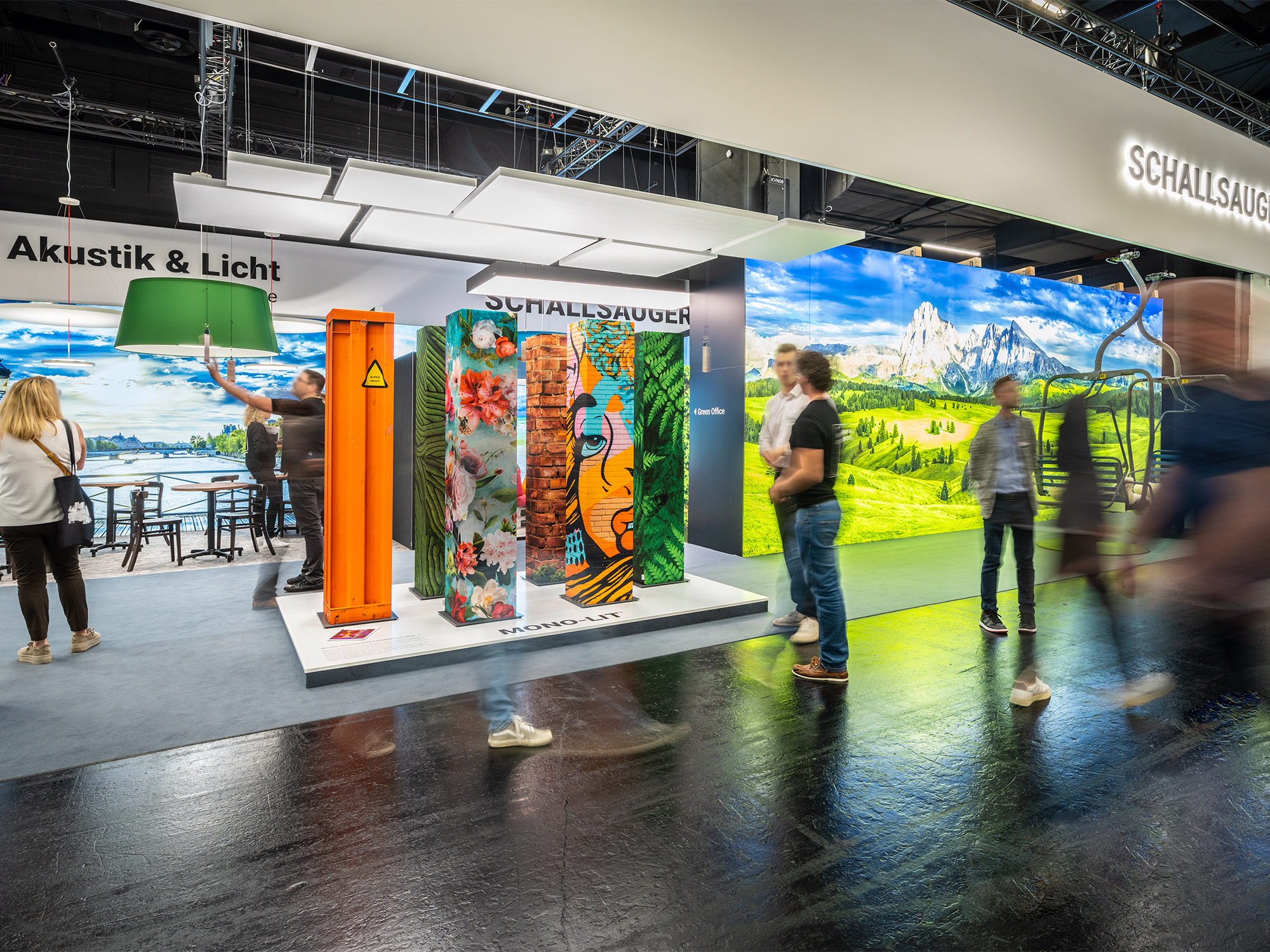 Orgatec &ndash; Akustikbilder und Schallabsorber von SCHALLSAUGER&reg;