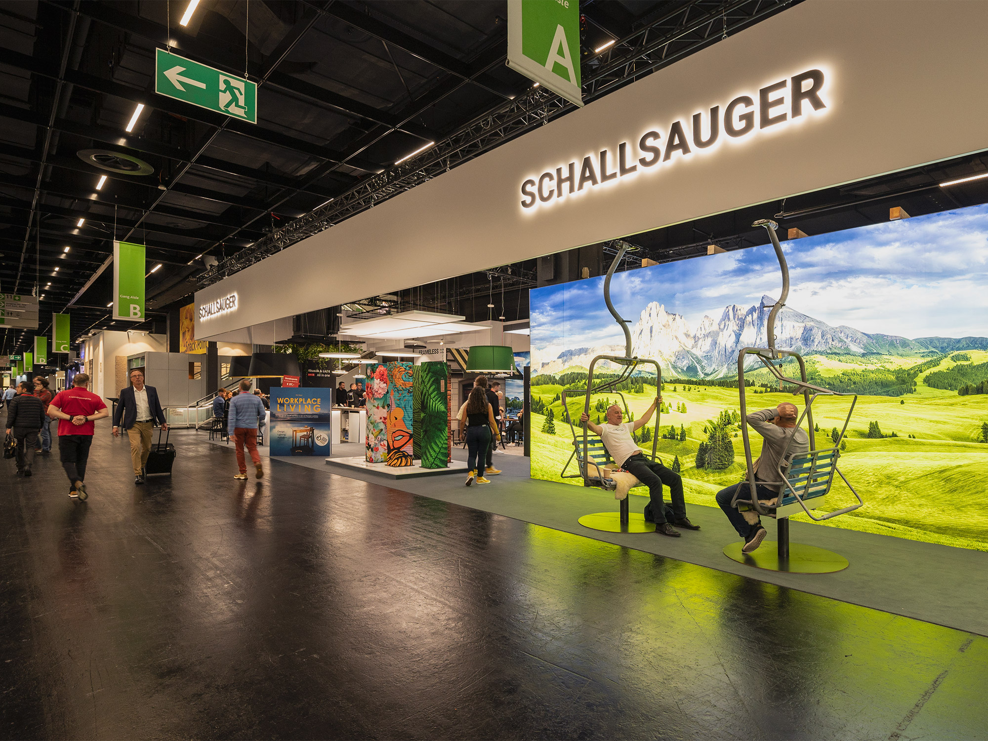 Orgatec &ndash; Akustikbilder und Schallabsorber von SCHALLSAUGER&reg;