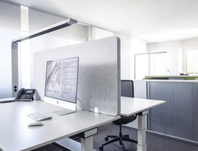 Schallabsorber auf dem Tisch &ndash; SCHALLSAUGER&reg; Licht und Akustik